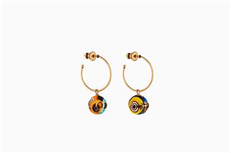 dior murrine earring on runway|dior couture jewellery.